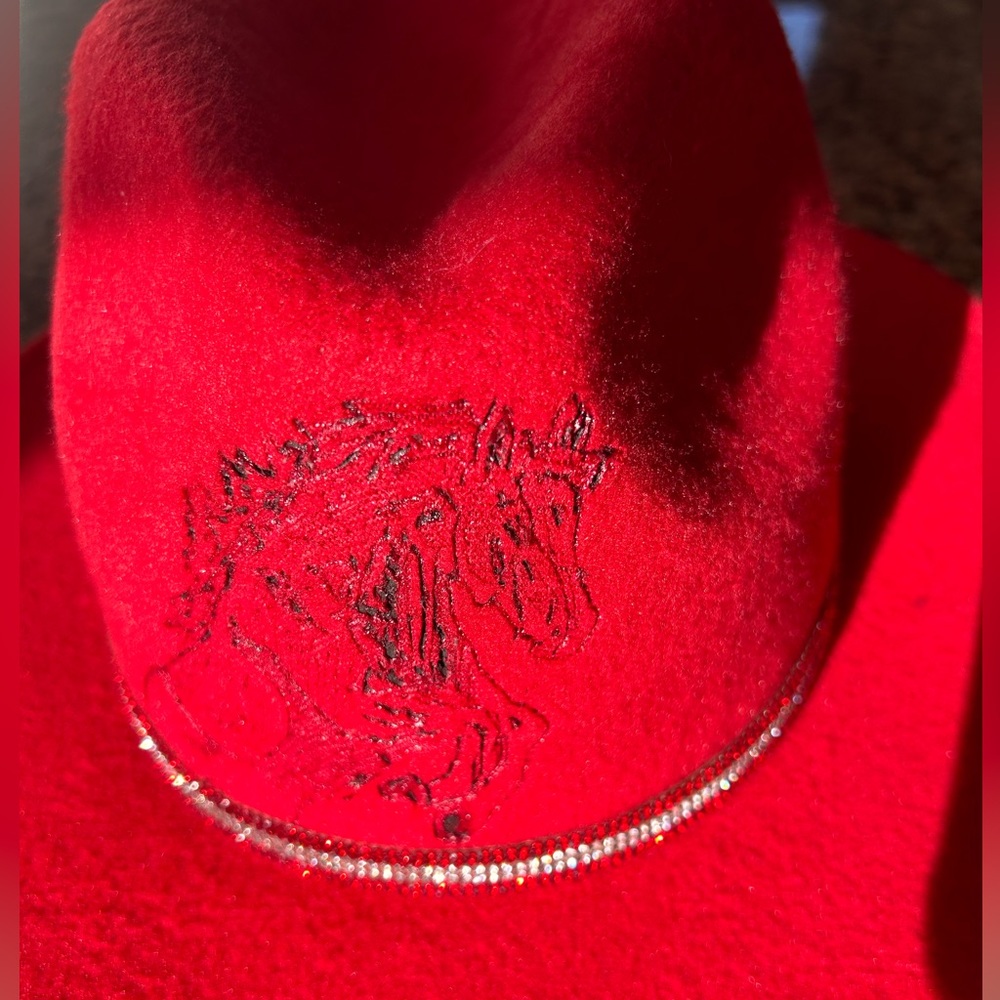 Custom Burnt Fedora Cowboy Hat